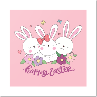 Easter Bunnies Posters and Art